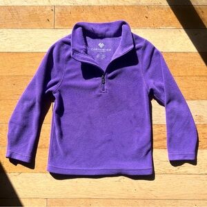Obermeyer Pullover 1/4 Zip Fleece Sweatshirt Girls 3T Purple